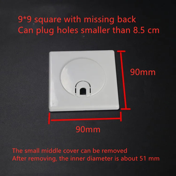 Decorative ABS plastic cover ring with 3M adhesive for concealing wall holes and cable ports