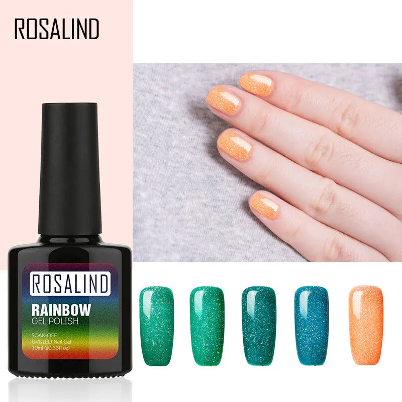 ROSALIND phototherapy gel nail polish bottle in shade RBR, 8ml, UV LED cure gel with high gloss finish