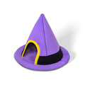 Purple Halloween witch hat shaped cat nest pet bed measuring 60 by 45 cm