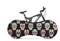 Bicycle tyre cover in elastic milk silk with digital sublimation pattern