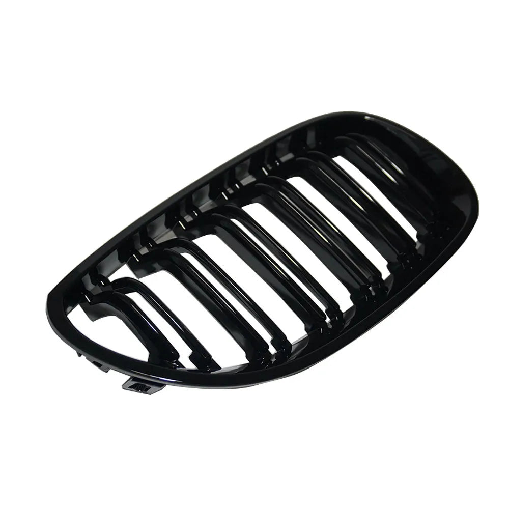BMW 5-Series E60 E66 carbon fibre pattern front grille pair for 2004-2009 models