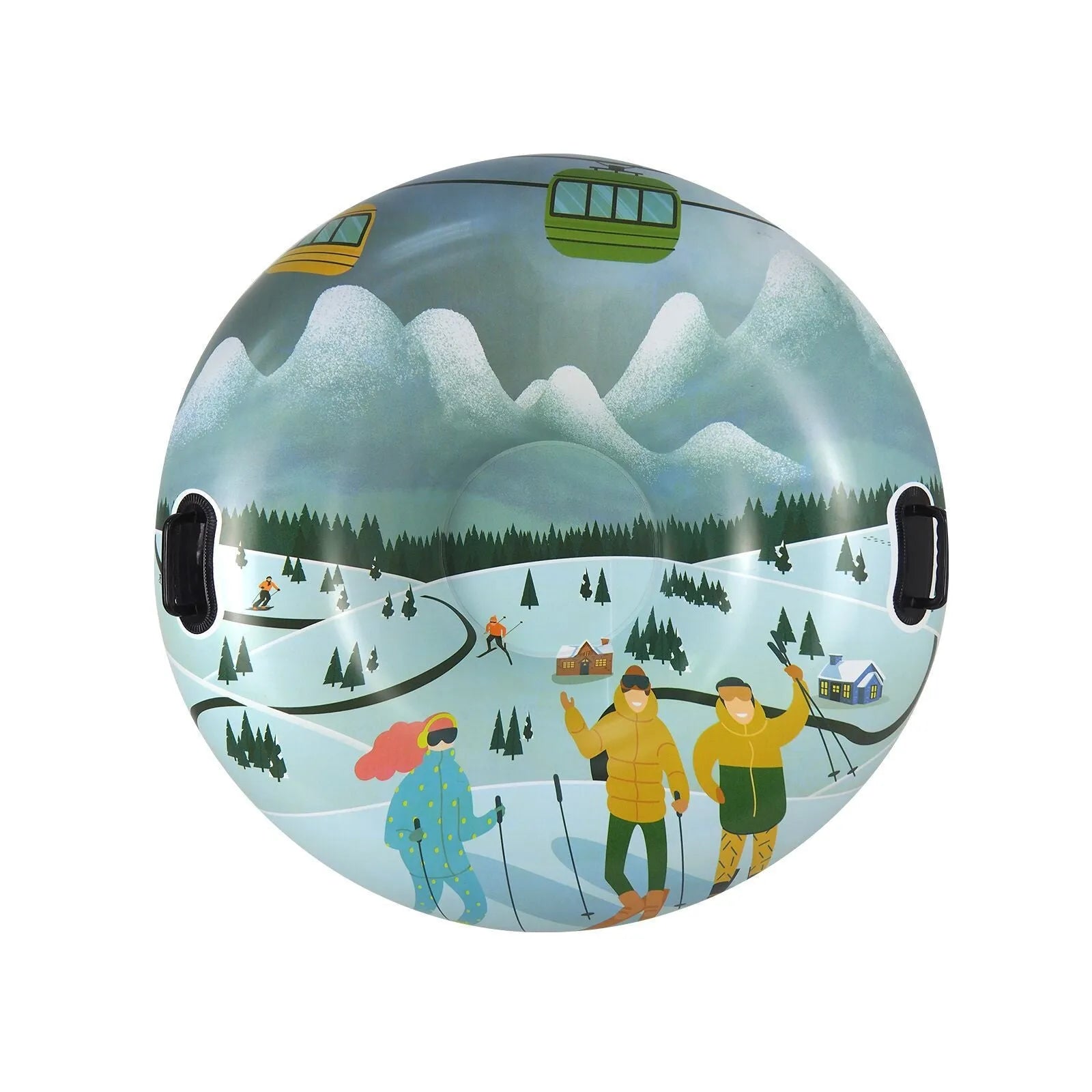 PVC skiing ring toy for children in winter colour options