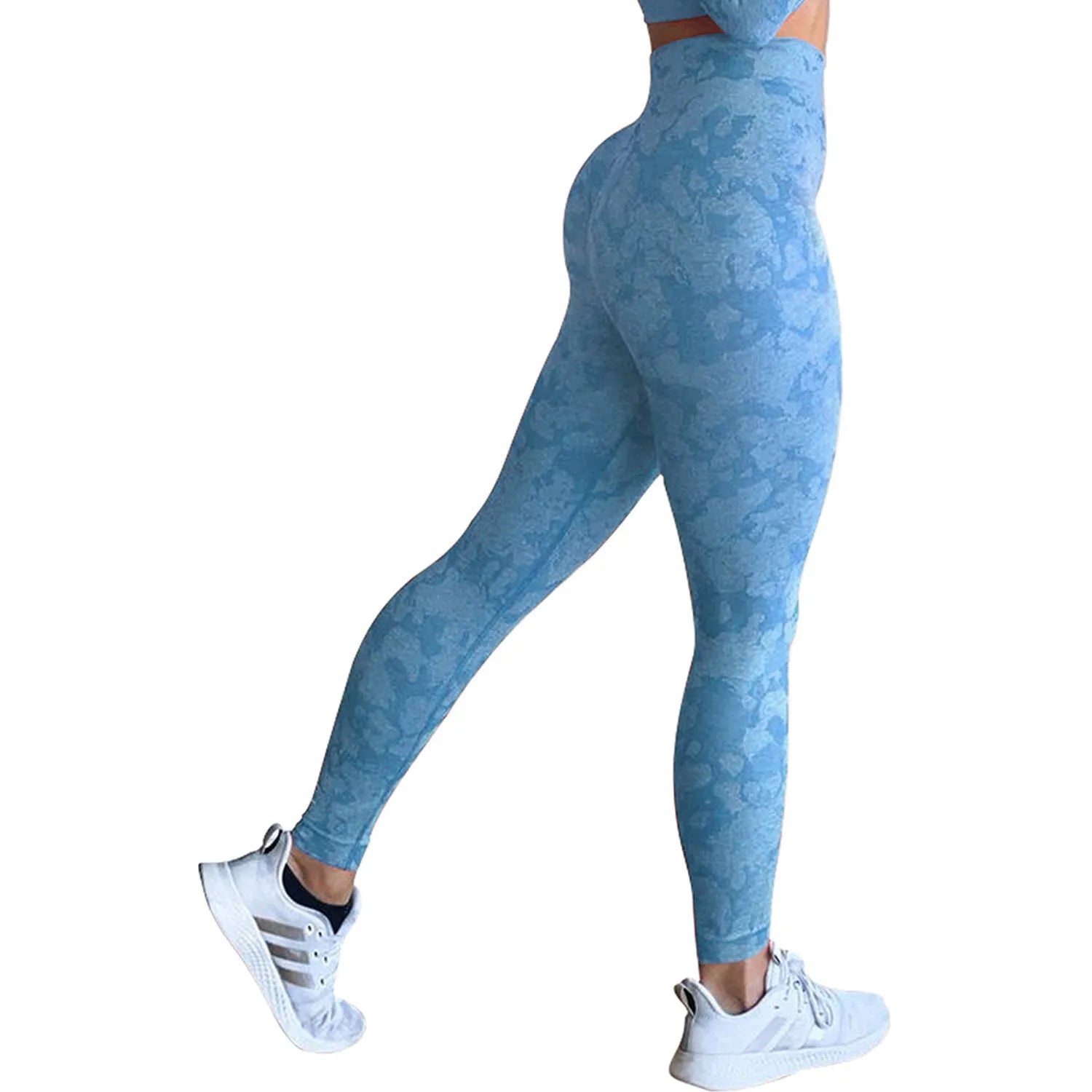 Women's push-up booty leggings in animal print patterns for gym and yoga workouts