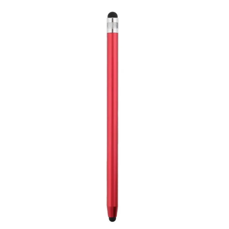 WK128 metal capacitive stylus pen with double silicone tips for tablet and smartphone drawing