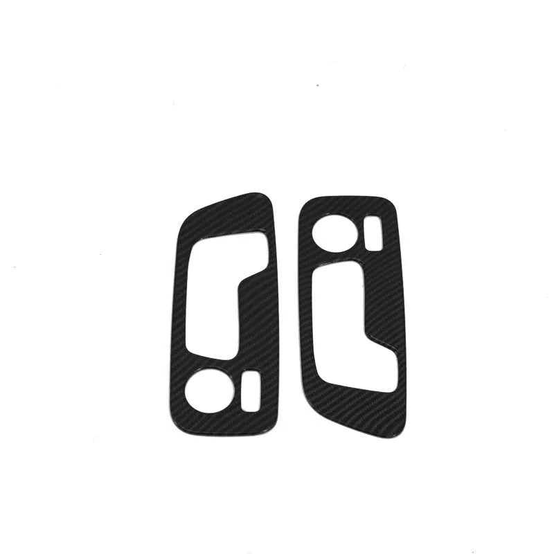 Black ABS air vent trim panel for 2019 BMW X5 front row cup holder area