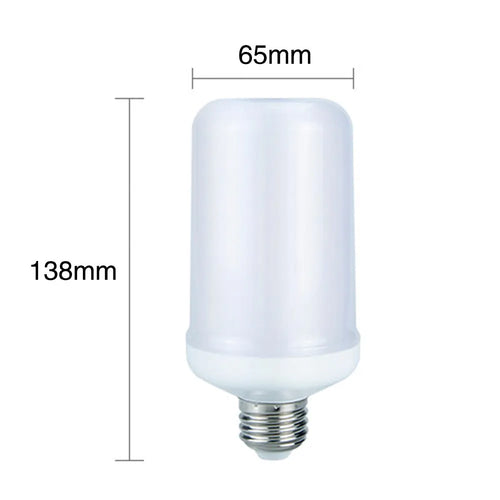 Atmosphere decorative flame effect LED lamp showing realistic flickering flame emulation lighting