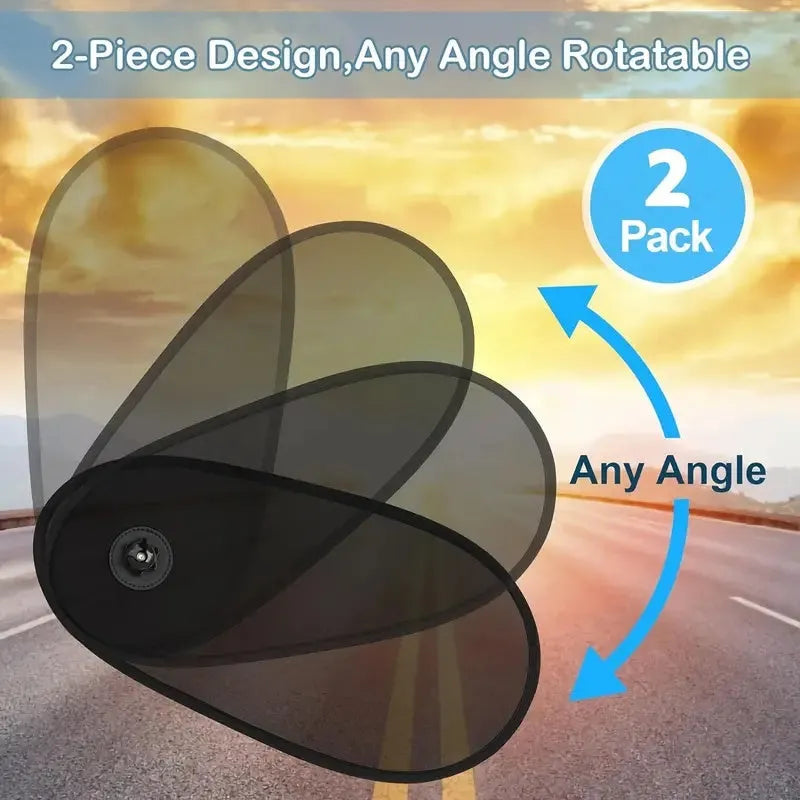 Breathable adjustable car side window shade for baby sun protection with suction cups