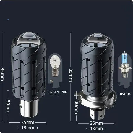 LED headlight conversion kit for Chunfeng 150NK motorcycles with integrated far and near lighting
