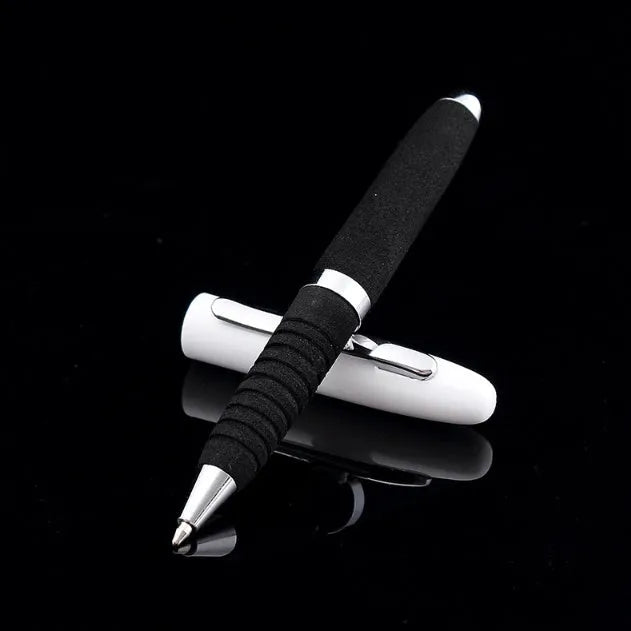 Metal cap ballpoint pen with 1.0mm tip shown in multiple ink colour options.