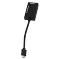 Black 2 metre long HD to HDMI adapter cable for connecting mobile phones to televisions