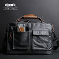 Dpark single shoulder laptop bag for 14/15 inch devices in Black, Brown, Khaki colours