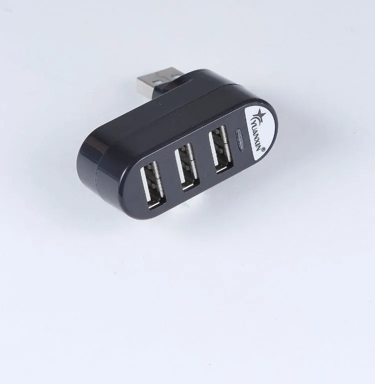 USB 2.0 hub splitter with four ports available in black or white colour options