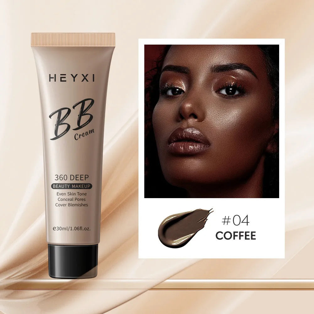 Waterproof sweat-proof BB cream in four shade options 01 02 03 04 for universal skin types