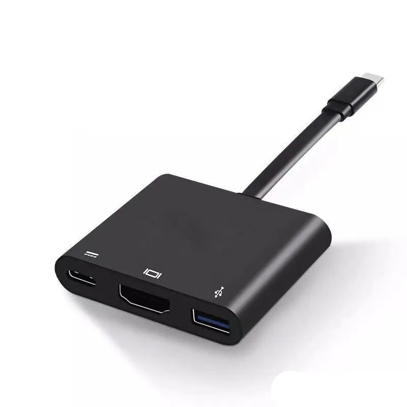 Black USB Type-C to HDMI adapter cable for Nintendo Switch with 4K 1080p support