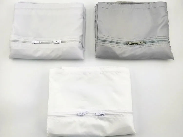 AirLock sealing plate cloth baffle for portable air conditioner window up to 400 cm perimeter silver gray colour