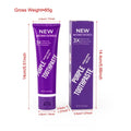 Purple whitening toothpaste tube for adults, 120g size for yellow stain removal