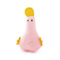 Colourful duck plush pet toy with squeaker and catnip for cats and dogs