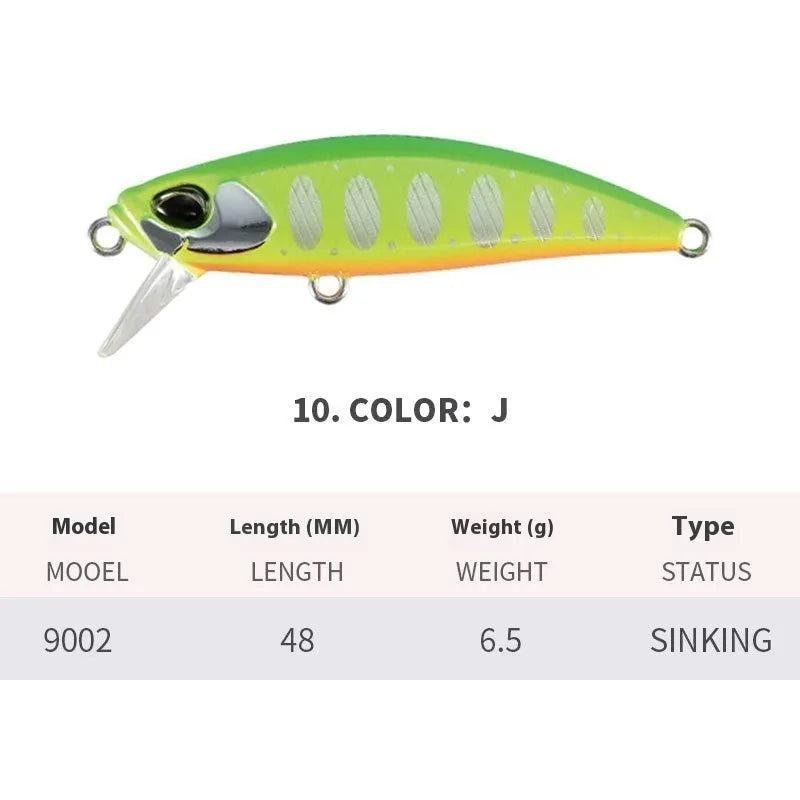 48mm Japanese mino fishing lure for Mandarin Fish and Snakehead fishing