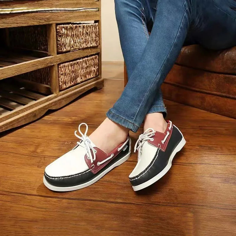 Men's breathable casual shoe with artificial PU upper and flat heel, shown in a solid colour.
