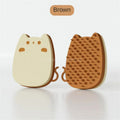 Brown blue green silicone sponge pet comb brush for cat and dog grooming