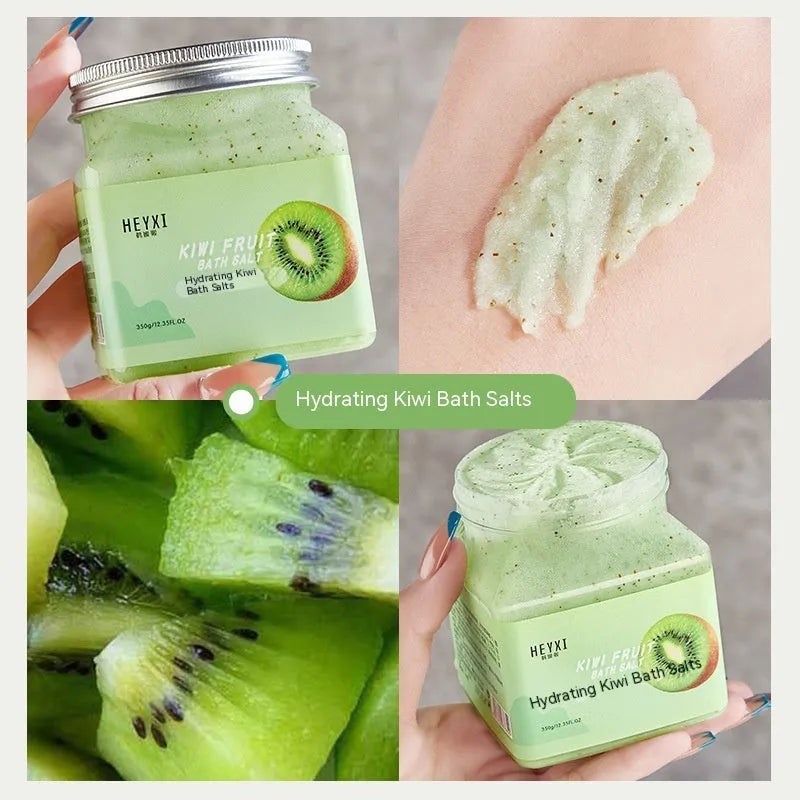 Household exfoliating body scrub cream 350g bath salt with peach scent for universal skin types