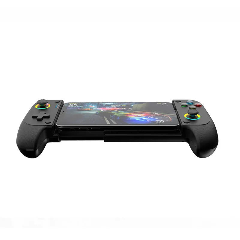 Bluetooth wireless stretching mobile game controller handle for smartphones with Type-C port