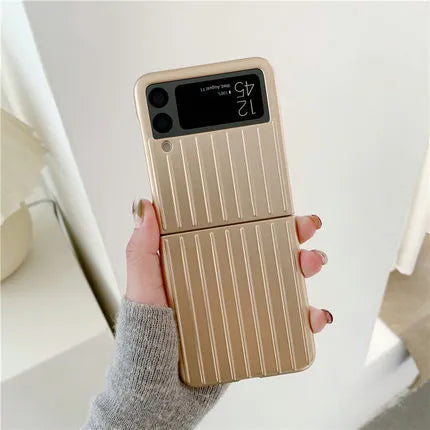 Samsung Z Flip3 ultra-thin flip phone case in seven colour options showing folding screen protection