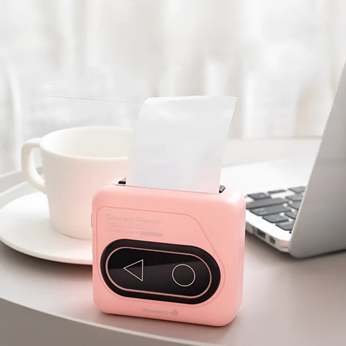 Portable Bluetooth thermal mini printer in avocado green colour for mobile phone photo printing