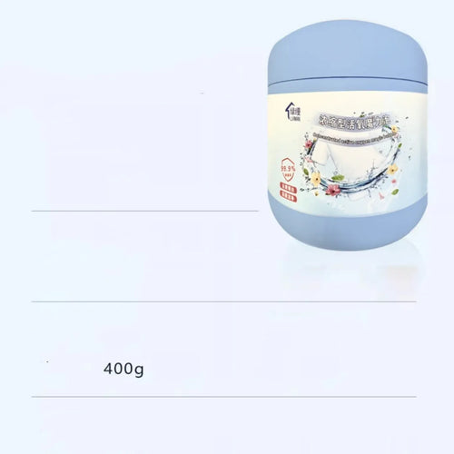 400g bottle of active oxygen bleaching powder for laundry stain removal with decontamination salt fizzer