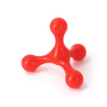 Silicone three-leg chew toy for small and medium dogs in assorted colours