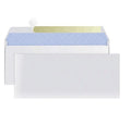 Blue tamper-evident confidential envelope with self-adhesive flap, size 105mm by 240mm.