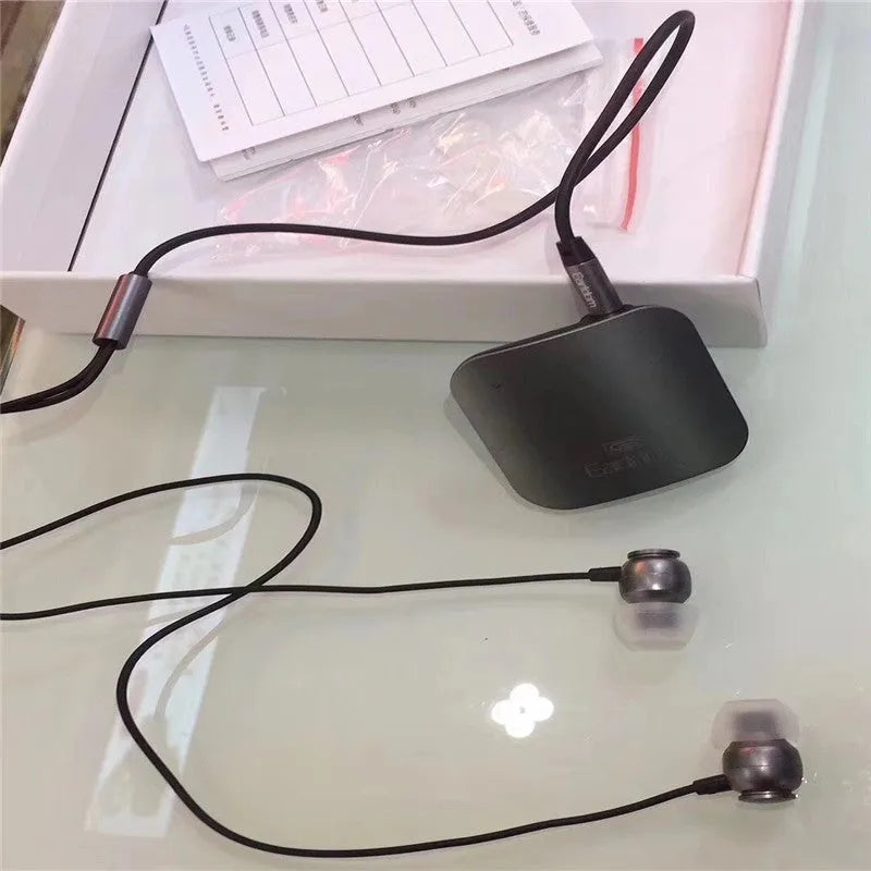 Bluetooth lavalier running headset with clip attachment and multiple colour options