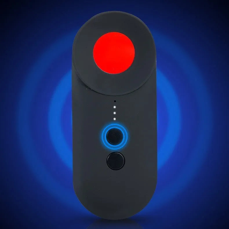 Black GPS signal detector with Micro USB port measuring 93.8mm long for anti-theft surveillance