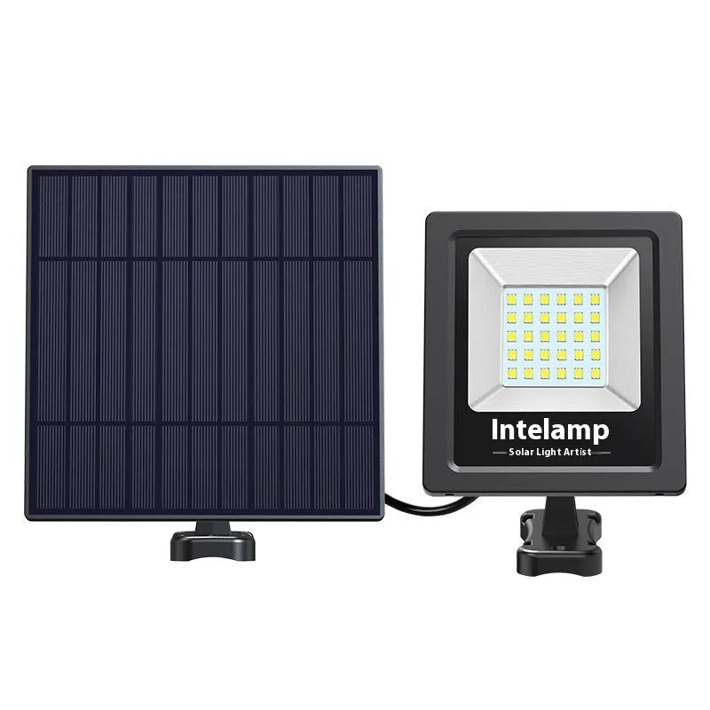 Outdoor courtyard solar LED light with waterproof IP65 rating and three lumen model options