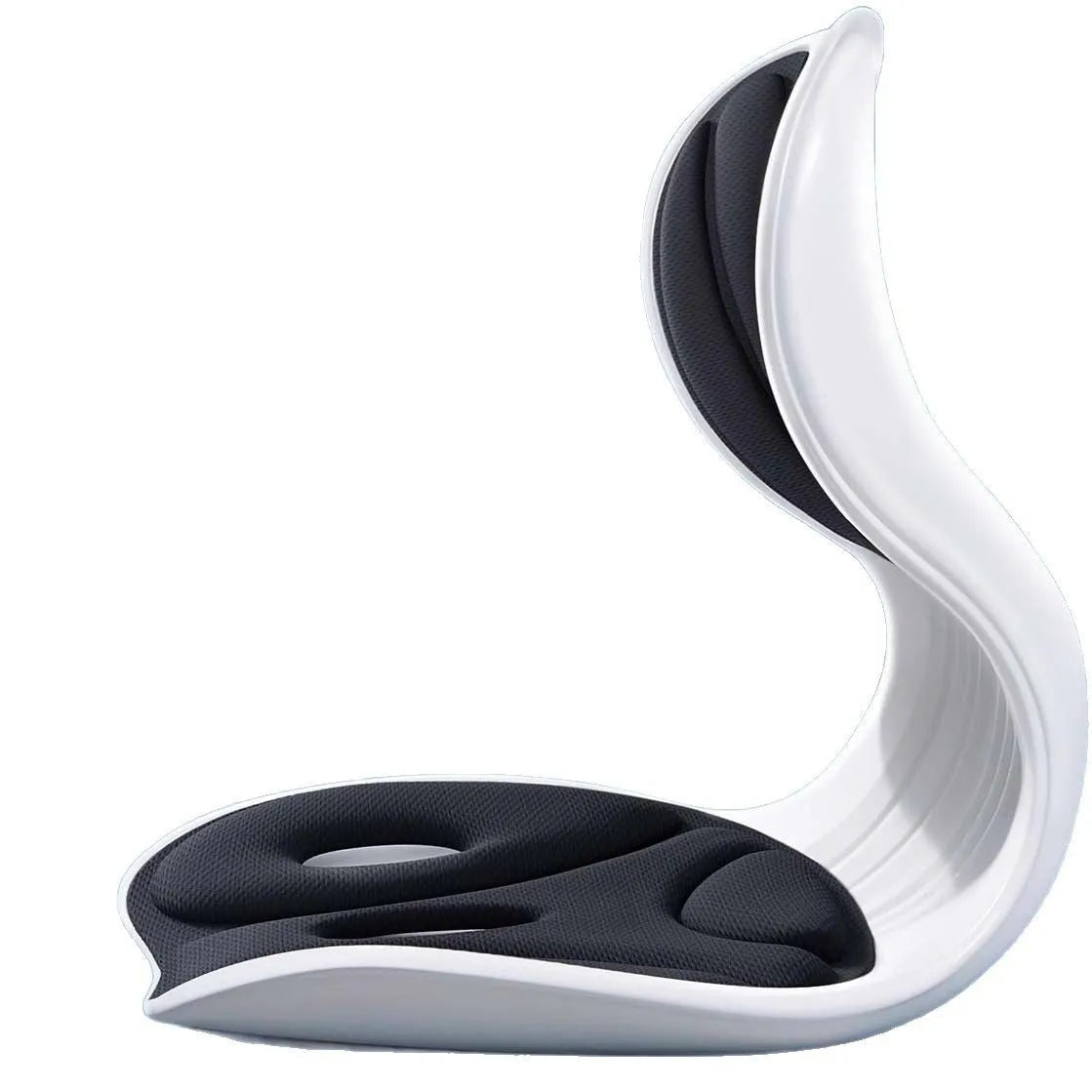 Japanese style waist support seat cushion with lumbar pillow design in grey colour