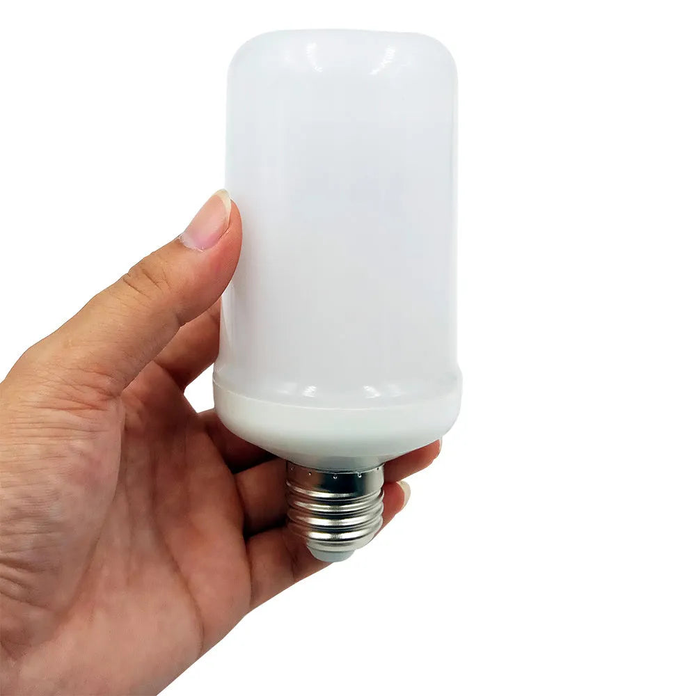 Atmosphere decorative flame effect LED lamp showing realistic flickering flame emulation lighting