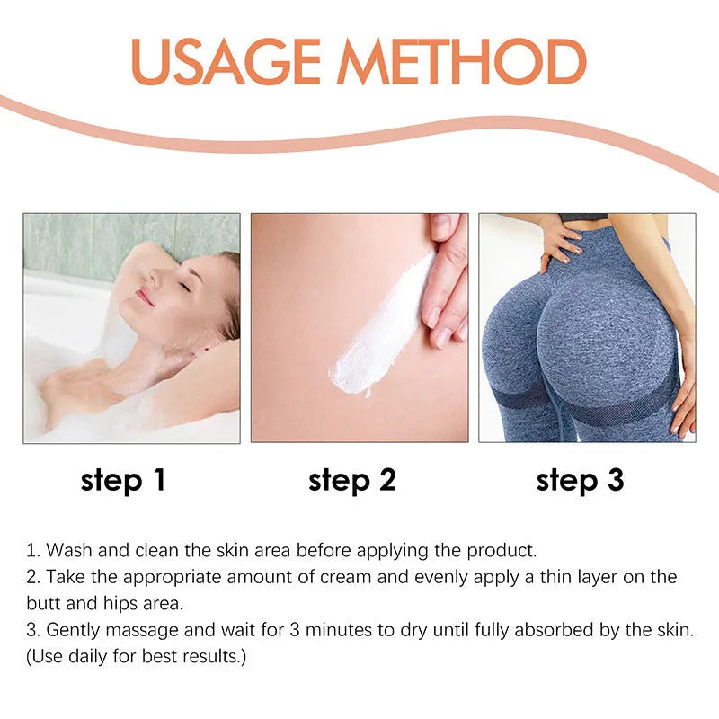 100g hip lifting cream container for ladies home fitness skincare