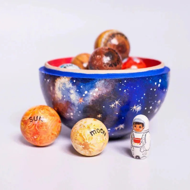 Planet sun world model plastic resin craft modern simplicity style