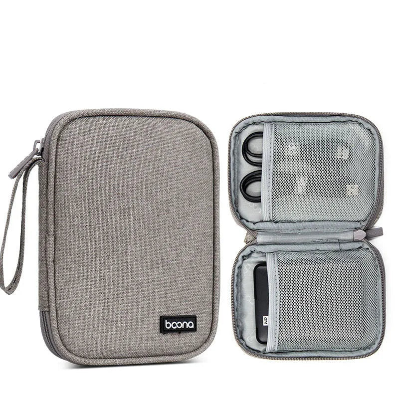 2.5-inch hard disk protective cover in black or grey, showing hard-shell and Oxford cloth style options