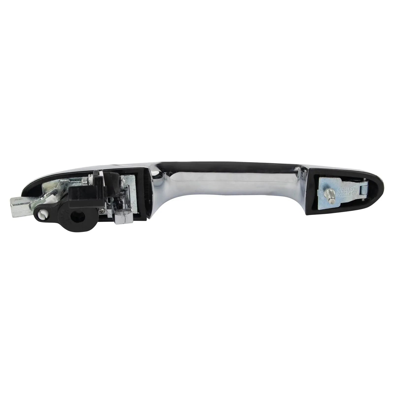 Black Fiat 500 replacement car door handle showing its size and shape.