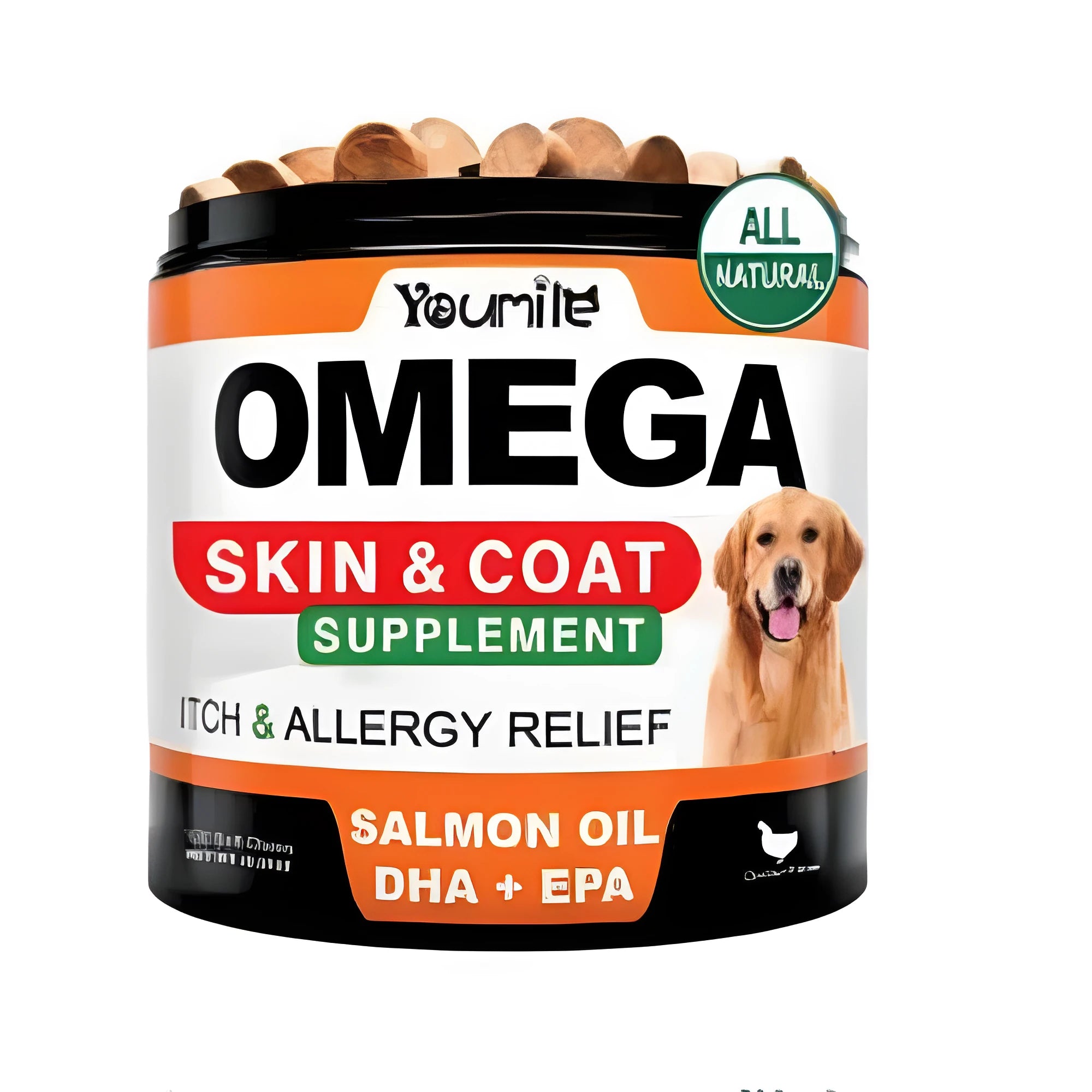 120-count fish oil soft gel capsules in dietary supplement packaging