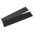 Double-sided adhesive tape for vehicle licence plates showing right-angle shape and Velcro backing