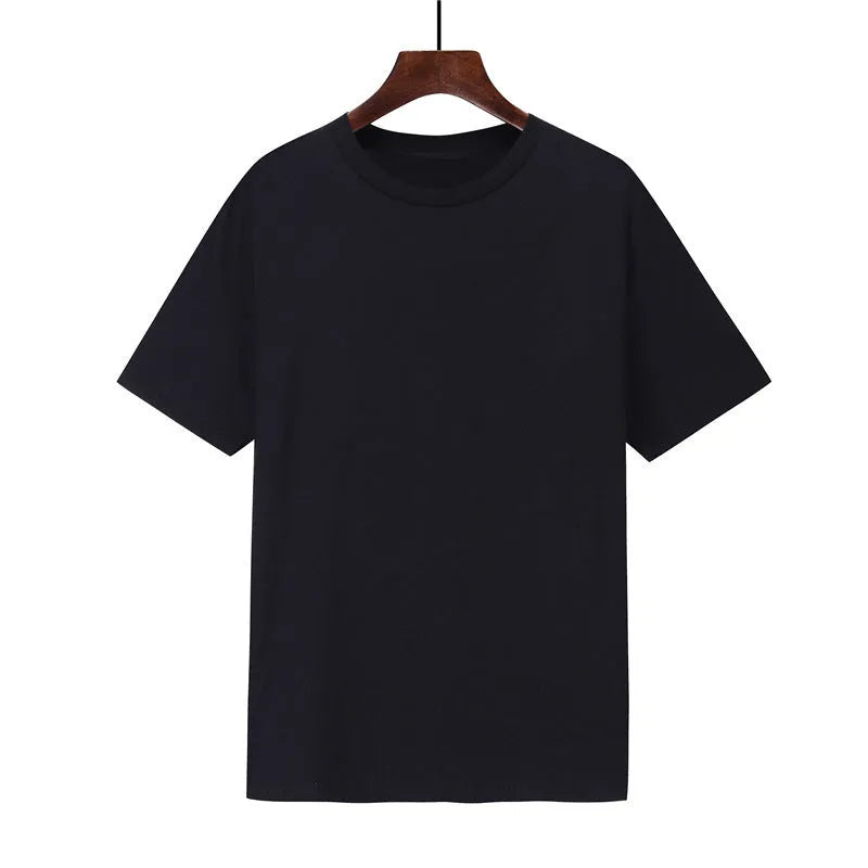 Cotton men's loose fit t-shirt in multiple colours with short sleeves and printed design
