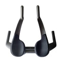 Carbon fibre bicycle handlebar in black matte finish, shown with 10 and 15-degree angle options.