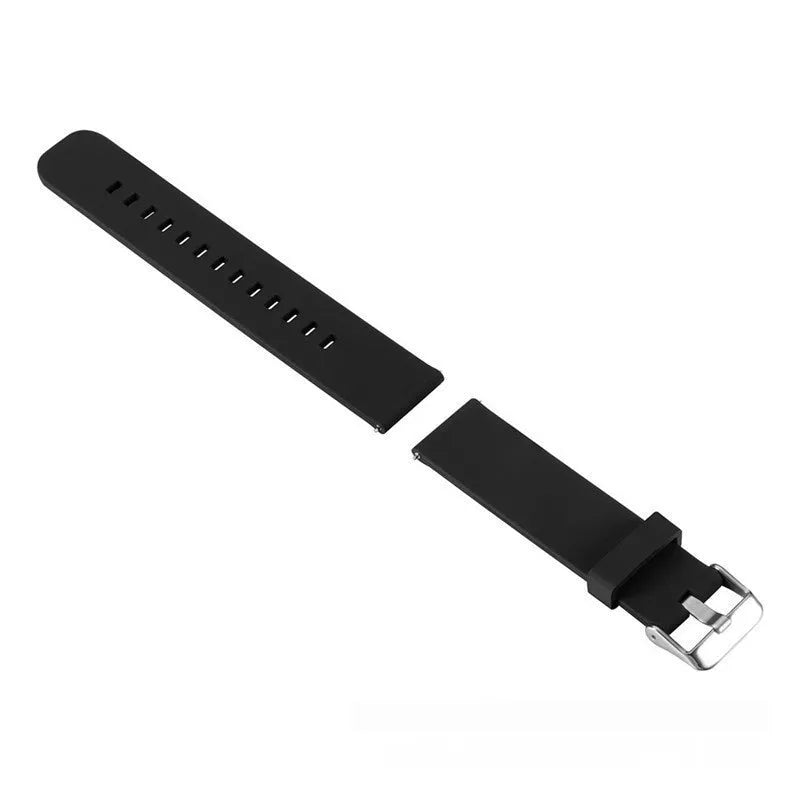 Solid colour silicone sports watch strap for Jiaming Forerunner 245 with straight buckle