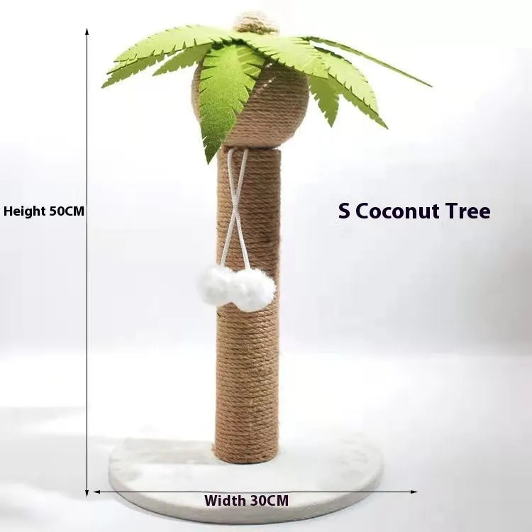 Masson cactus design cat scratch board and climbing pole made from cotton thread