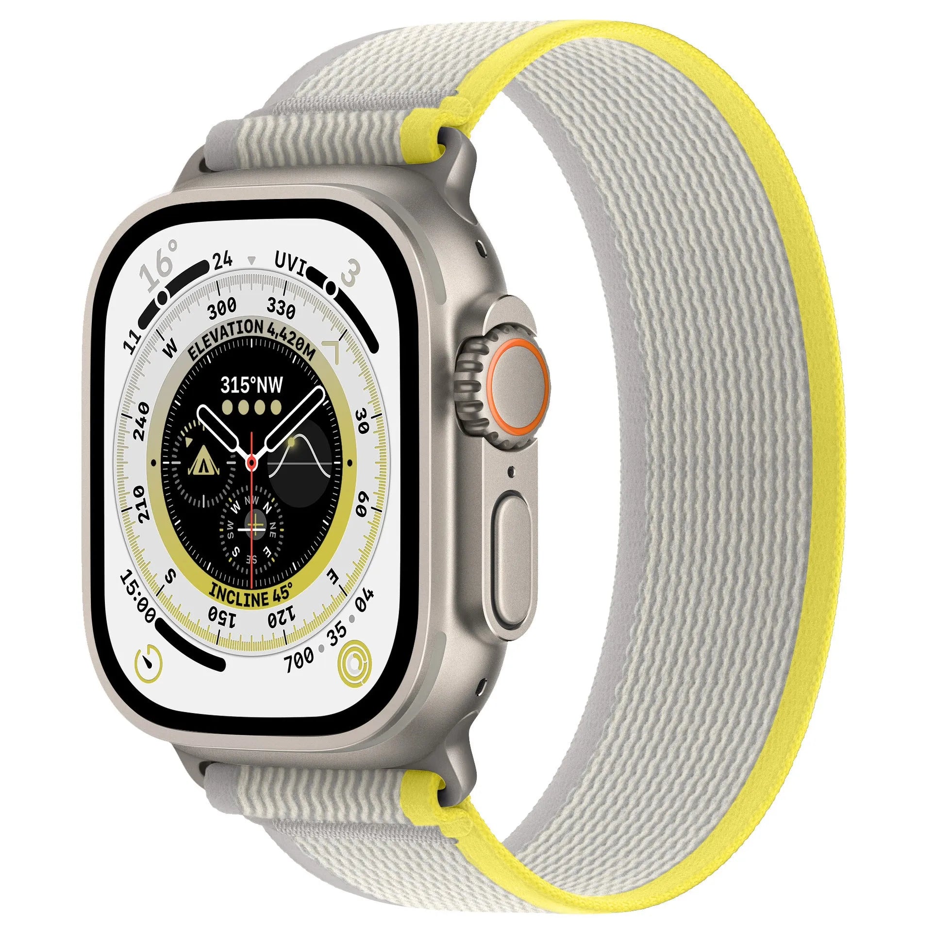 Nylon Apple Watch replacement strap with single ring buckle in multiple colour options