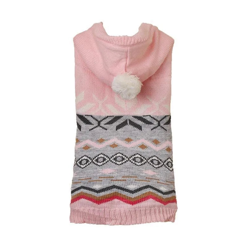 Green diamond pattern knitted dog sweater showing classic design on pet mannequin