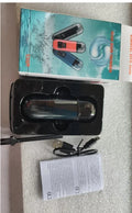 Rechargeable nose hair trimmer with digital display and removable stainless steel cutter head