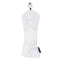 Black and white PU waterproof protective cover for a golf wooden pole.